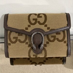 Gucci canvas crossbody bag